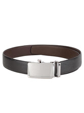 Load image into Gallery viewer, Teakwood Men Black Leather Reversible Belt