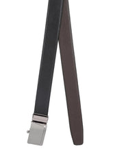 Load image into Gallery viewer, Teakwood Men Black Leather Reversible Belt