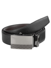 Load image into Gallery viewer, Teakwood Men Black Leather Reversible Belt