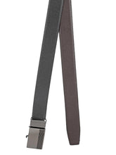 Load image into Gallery viewer, Teakwood Men Black Leather Reversible Belt