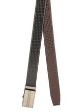 Load image into Gallery viewer, Teakwood Men Black Leather Reversible Belt