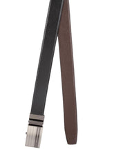 Load image into Gallery viewer, Teakwood Men Black Leather Reversible Belt