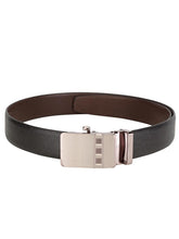 Load image into Gallery viewer, Teakwood Men Black Leather Reversible Belt