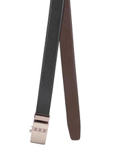 Load image into Gallery viewer, Teakwood Men Black Leather Reversible Belt