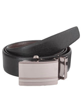 Load image into Gallery viewer, Teakwood Men Black Leather Reversible Belt