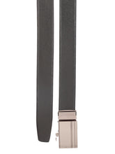 Load image into Gallery viewer, Teakwood Men Black Leather Reversible Belt