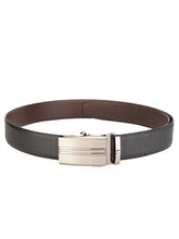 Load image into Gallery viewer, Teakwood Men Black Leather Reversible Belt
