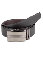 Load image into Gallery viewer, Teakwood Men Black Leather Reversible Belt
