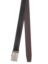 Load image into Gallery viewer, Teakwood Men Black Leather Reversible Belt