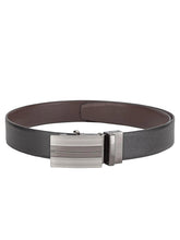 Load image into Gallery viewer, Teakwood Men Black Leather Reversible Belt