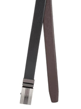 Load image into Gallery viewer, Teakwood Men Black Leather Reversible Belt