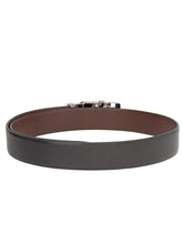 Load image into Gallery viewer, Teakwood Men Black Leather Reversible Belt