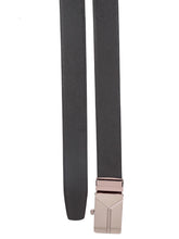 Load image into Gallery viewer, Teakwood Men Black Leather Reversible Belt