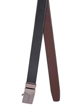 Load image into Gallery viewer, Teakwood Men Black Leather Reversible Belt