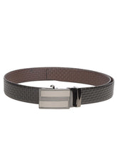 Load image into Gallery viewer, Teakwood Men Black Leather Reversible Belt