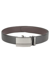 Load image into Gallery viewer, Teakwood Men Black Leather Reversible Belt