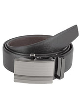 Load image into Gallery viewer, Teakwood Men Black Leather Reversible Belt