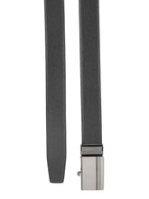 Load image into Gallery viewer, Teakwood Men Black Leather Reversible Belt