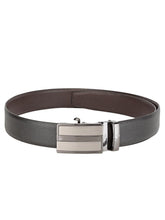 Load image into Gallery viewer, Teakwood Men Black Leather Reversible Belt