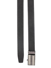 Load image into Gallery viewer, Teakwood Men Black Leather Reversible Belt