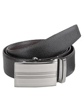Load image into Gallery viewer, Teakwood Men Black Leather Reversible Belt