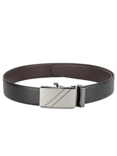 Load image into Gallery viewer, Teakwood Men Black Leather Reversible Belt