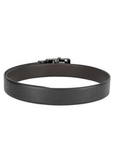 Load image into Gallery viewer, Teakwood Men Black Leather Reversible Belt