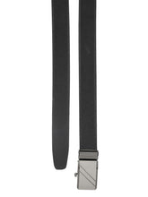 Load image into Gallery viewer, Teakwood Men Black Leather Reversible Belt