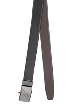 Load image into Gallery viewer, Teakwood Men Black Leather Reversible Belt