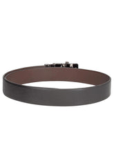 Load image into Gallery viewer, Teakwood Men Black Leather Reversible Belt