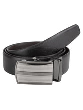 Load image into Gallery viewer, Teakwood Men Black Leather Reversible Belt