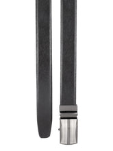 Load image into Gallery viewer, Teakwood Men Black Leather Reversible Belt