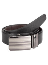 Load image into Gallery viewer, Teakwood Men Black Leather Reversible Belt