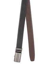 Load image into Gallery viewer, Teakwood Men Black Leather Reversible Belt