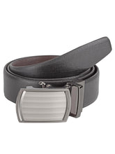 Load image into Gallery viewer, Teakwood Men Black Leather Reversible Belt