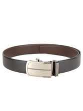 Load image into Gallery viewer, Teakwood Men Black Leather Reversible Belt