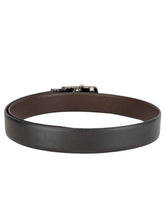 Load image into Gallery viewer, Teakwood Men Black Leather Reversible Belt