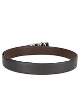 Load image into Gallery viewer, Teakwood Men Black Leather Reversible Belt