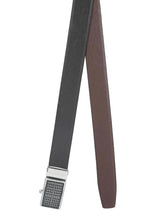Load image into Gallery viewer, Teakwood Men Black Leather Reversible Belt