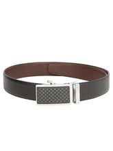 Load image into Gallery viewer, Teakwood Men Black Leather Reversible Belt