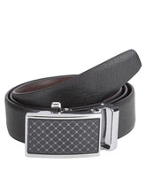 Load image into Gallery viewer, Teakwood Men Black Leather Reversible Belt