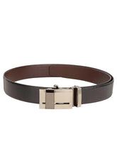Load image into Gallery viewer, Teakwood Men Black Leather Reversible Belt