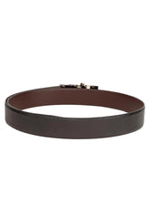 Load image into Gallery viewer, Teakwood Men Black Leather Reversible Belt