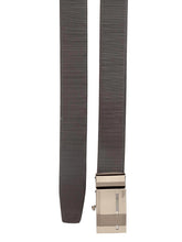 Load image into Gallery viewer, Teakwood Men Black Leather Reversible Belt
