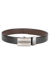 Load image into Gallery viewer, Teakwood Men Black Leather Reversible Belt