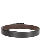 Load image into Gallery viewer, Teakwood Men Black Leather Reversible Belt