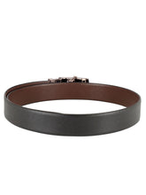 Load image into Gallery viewer, Teakwood Men Black Leather Reversible Belt