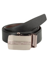 Load image into Gallery viewer, Teakwood Men Black Leather Reversible Belt