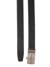 Load image into Gallery viewer, Teakwood Men Black Leather Reversible Belt