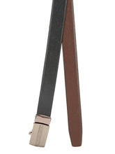 Load image into Gallery viewer, Teakwood Men Black Leather Reversible Belt